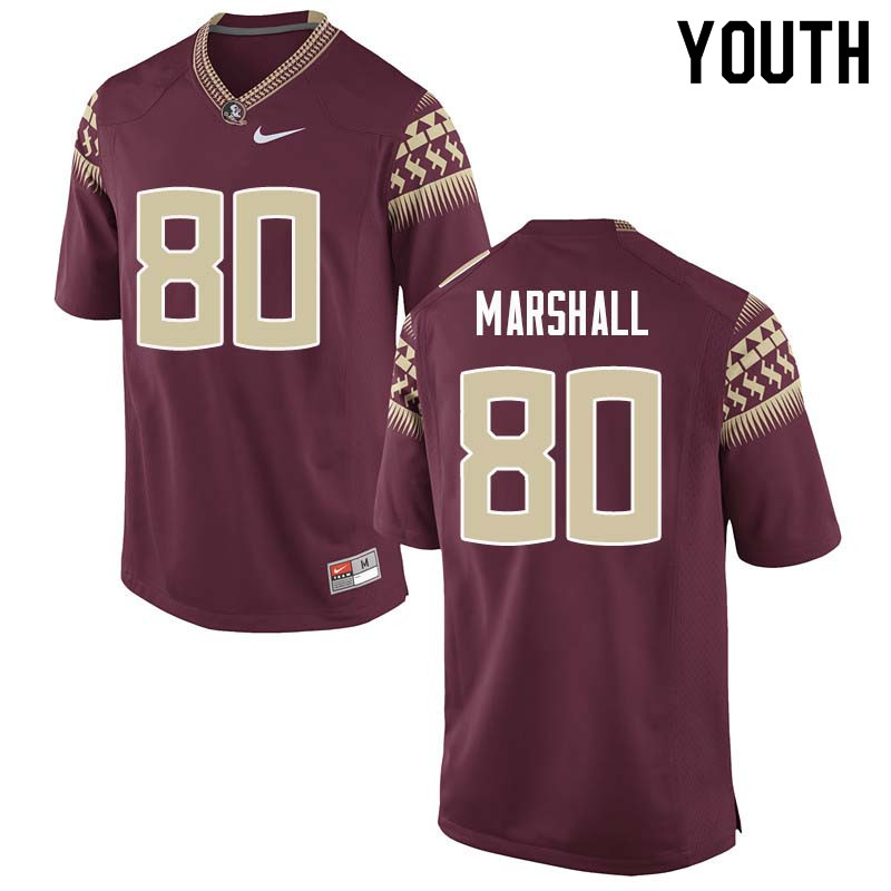 Youth #80 Alex Marshall Florida State Seminoles College Football Jerseys Sale-Garnet - Click Image to Close